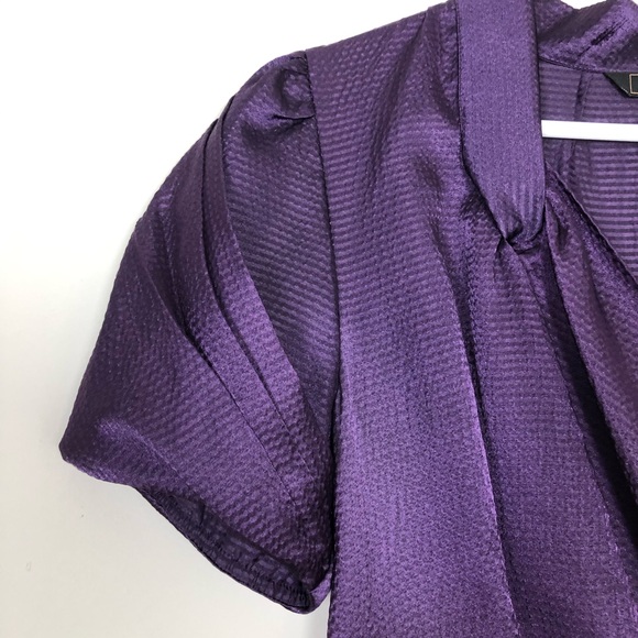 BCBGMAXAZRIA Dark Orchid Short Sleeve Dress - Picture 3 of 5